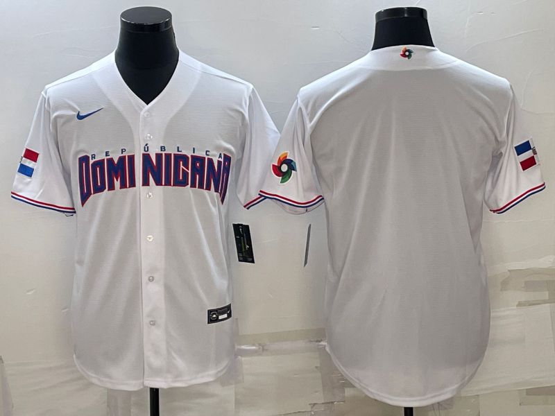 Men 2023 World Cub Blank White Nike MLB Jersey6